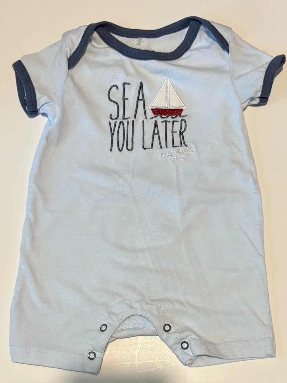 Kyle & Deena Sea you later 3 - 6 months onesie baby clothes clothing onesies